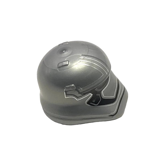 Minifigure, Headgear Helmet SW Stormtrooper Ep. 8 Captain Phasma Pointed Mouth Pattern, Part# 20904pb03