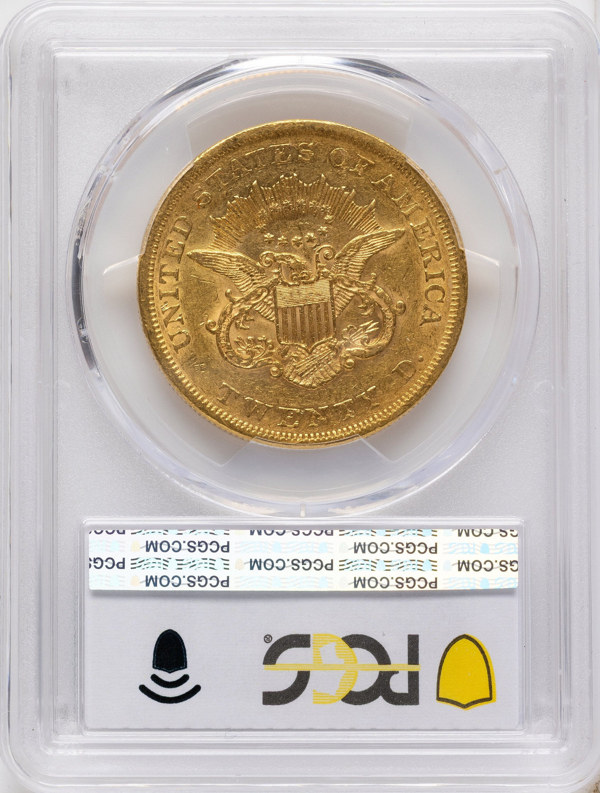 1861 $20 Liberty Double Eagle PCGS AU53
