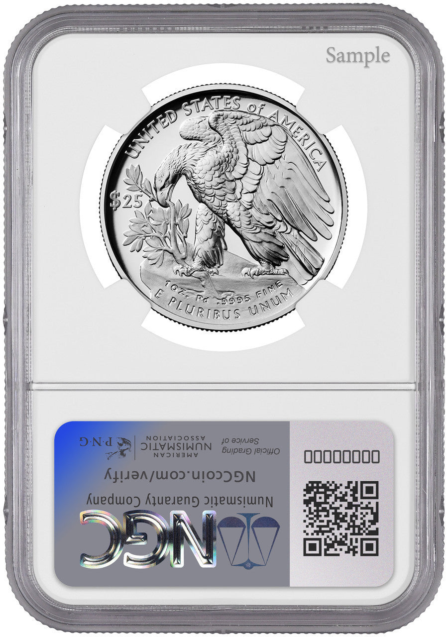 2024-W $25 Palladium High Relief FDI NGC PF70 Ultra Cameo Harrigal