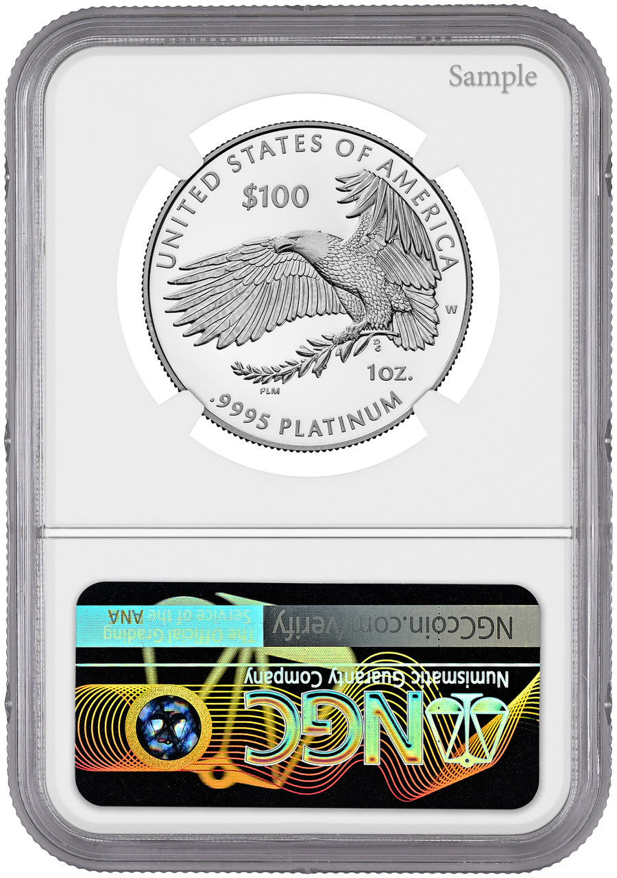 2026-W $100 Platinum Eagle Declaration of Independence 250 FDI NGC PF70