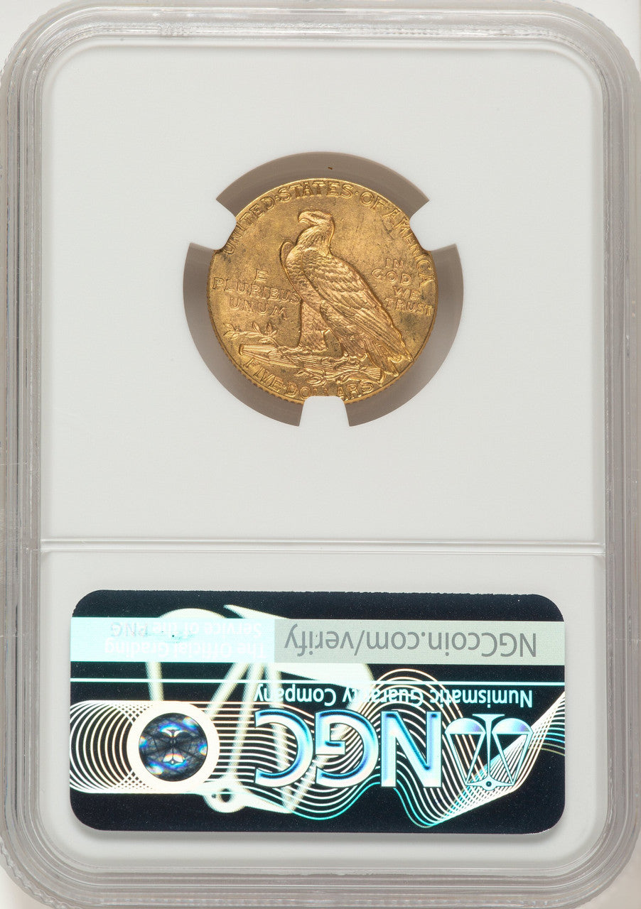 1912 $5 Indian Half Eagle NGC MS63