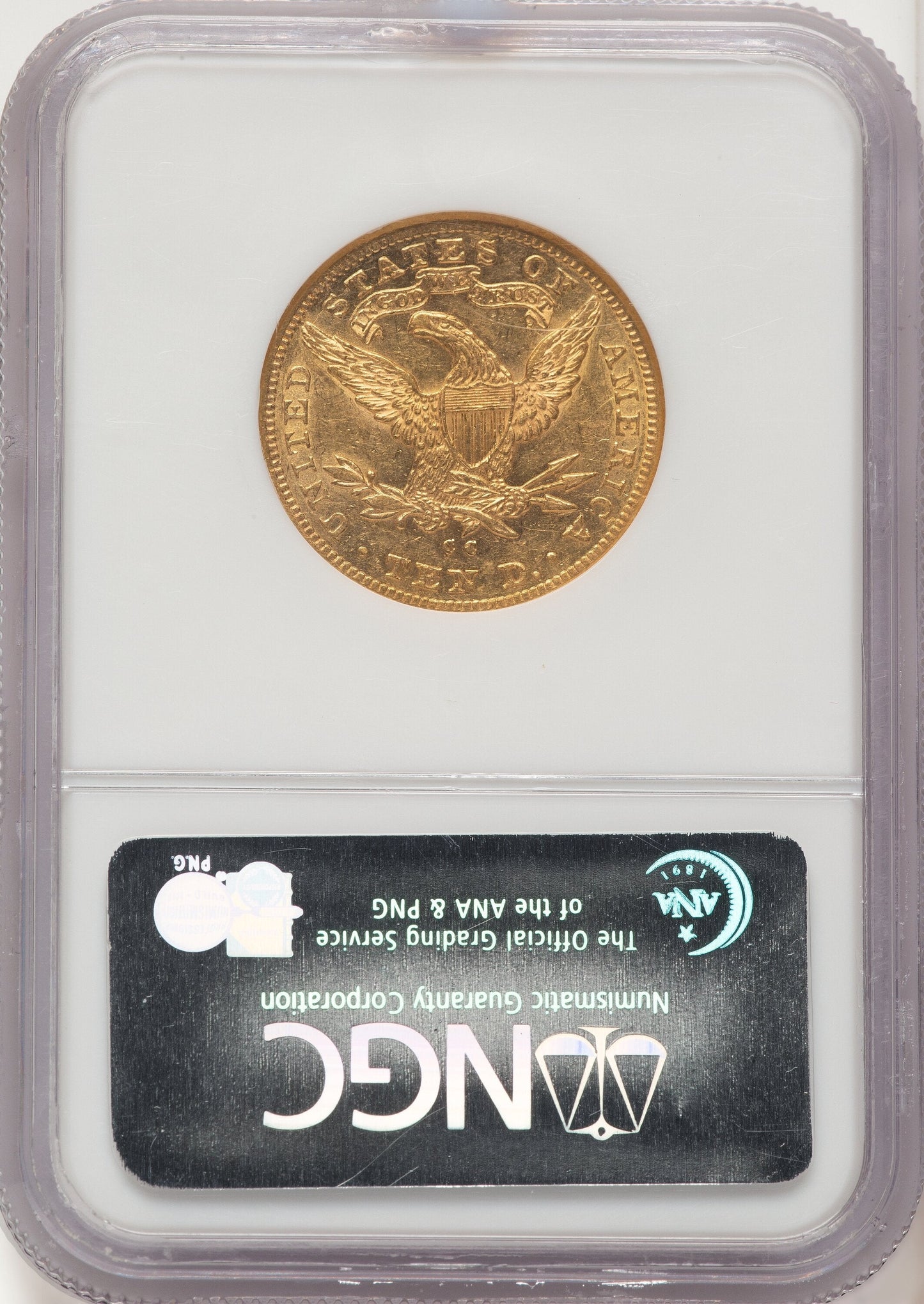 1884-CC $10 Liberty Eagle NGC AU58