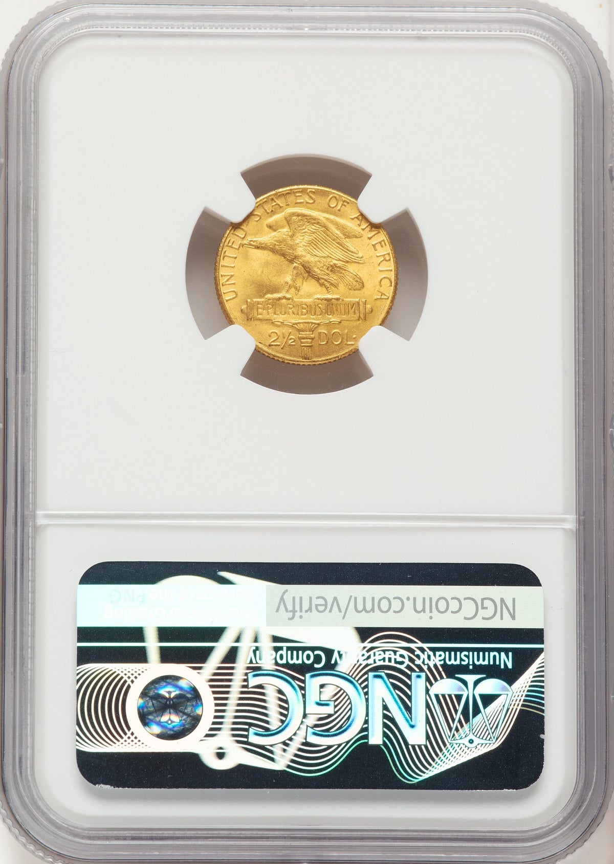 1915-S $2.50 Panama-Pacific Quarter Eagle CAC Commemorative Gold NGC MS65