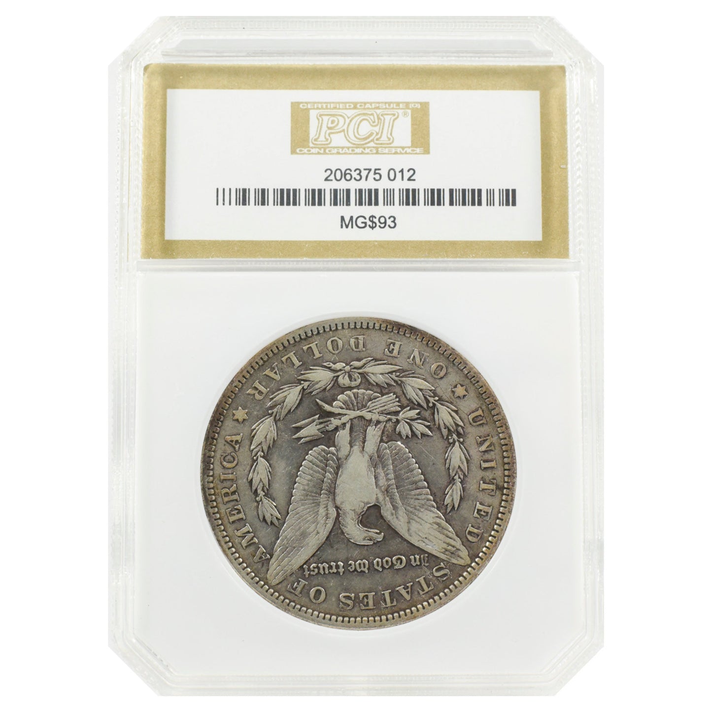 1893 Morgan Dollar VF25 PCI