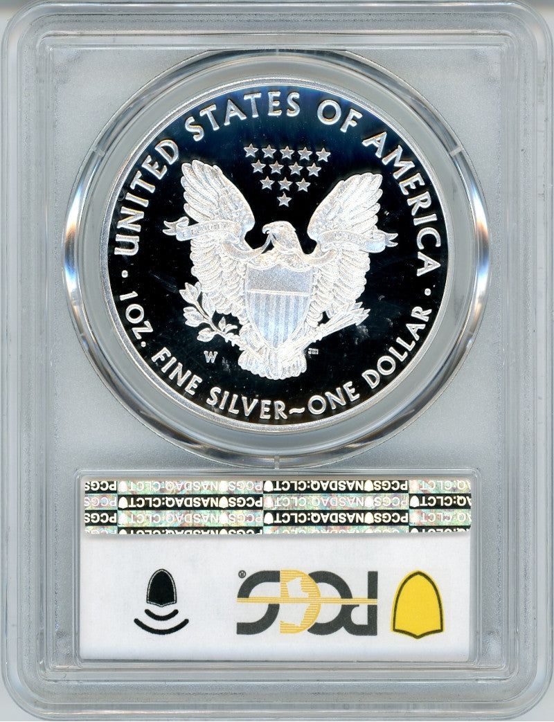 2016-W $1 (2020) Silver Eagle Lettered Edge 30th Anniversary WP Mint Hoard PCGS PR70DCAM