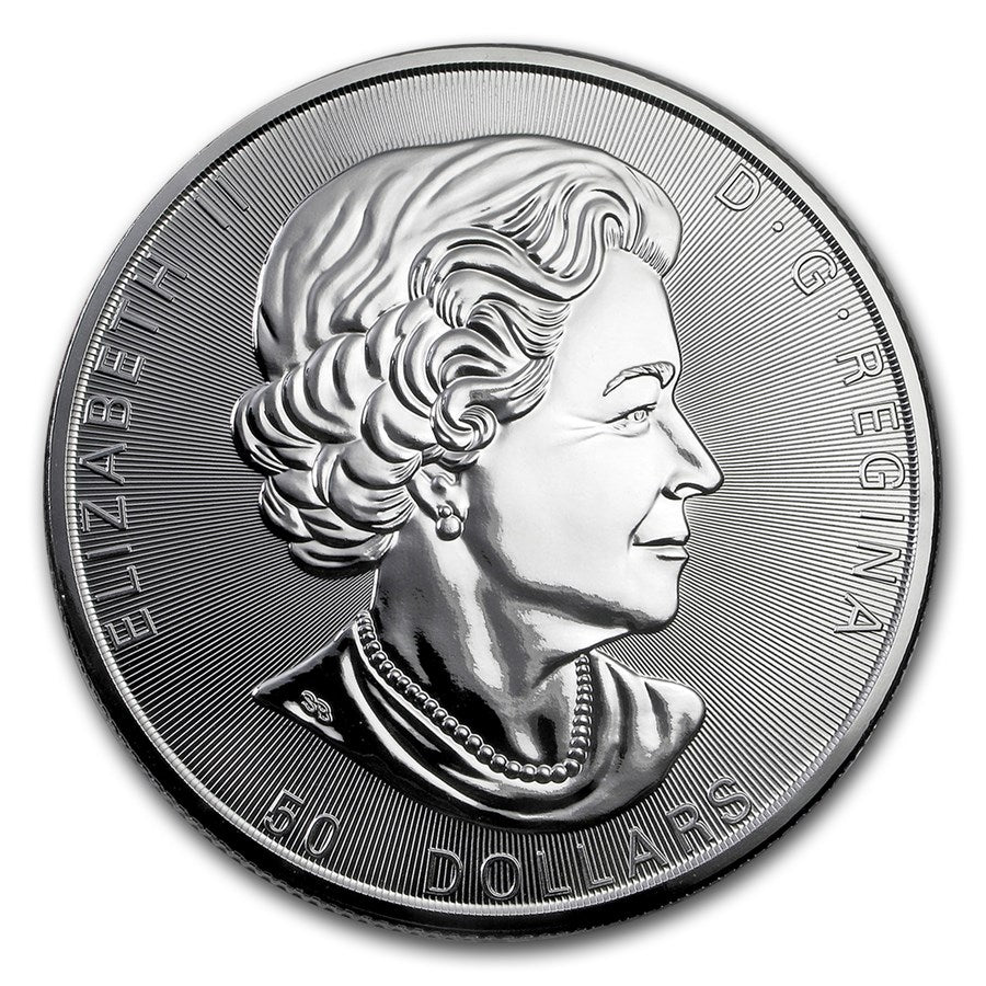 2017 Canada 10 oz Silver $50 Magnificent Maple Leaves BU