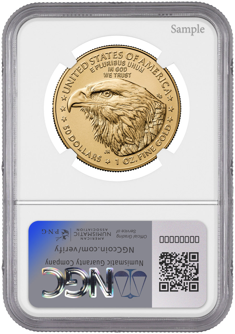 2025 1 oz American Gold Eagle First Day of Issue NGC MS70