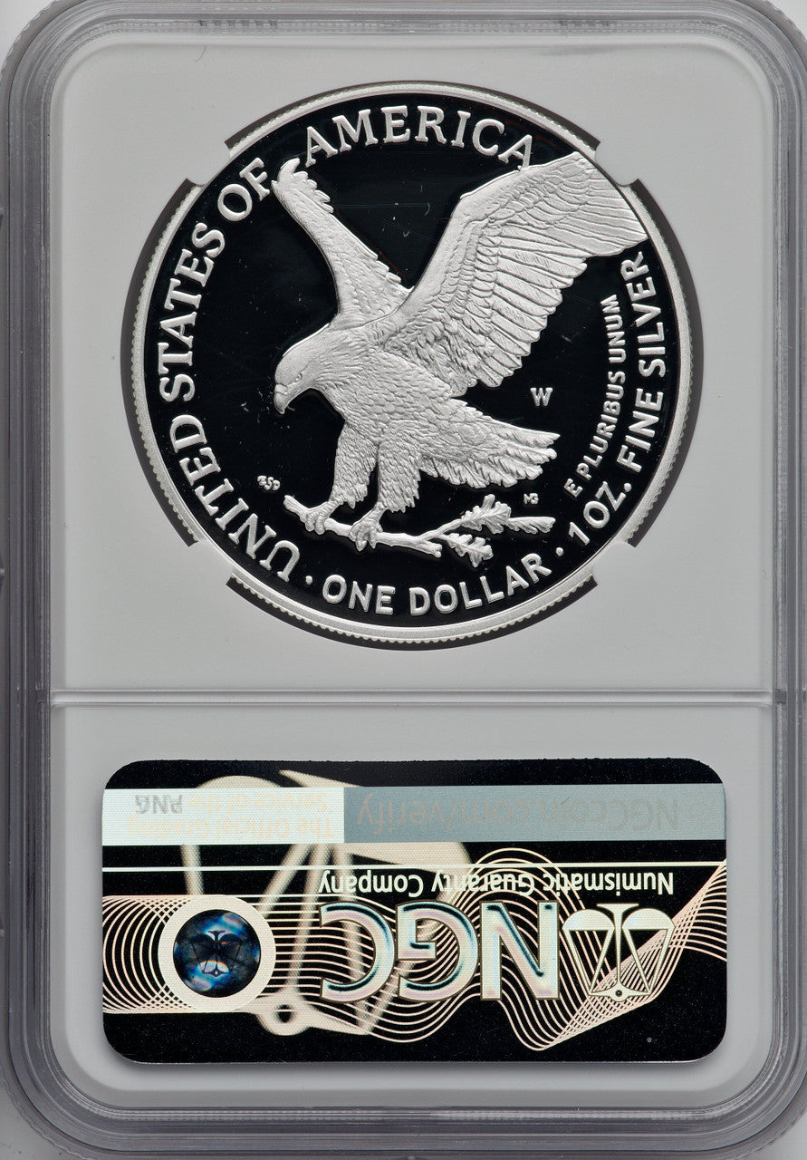2022-W Silver Eagle Early Releases NGC PF70 Kenneth Bressett Signed