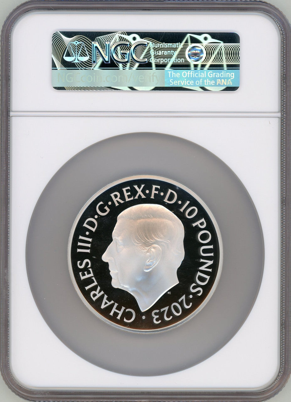 2023 British Monarchs 10 Pounds G. Britain Charles II PF70 NGC