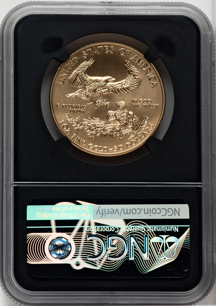 2019-W $50 One-Ounce Gold Eagle First Day of Issue NGC MS70 (766358002)