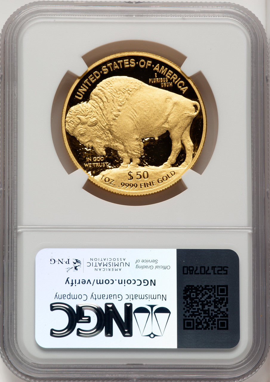 2012-W $50 One-Ounce Gold Buffalo NGC PF70 Bressett