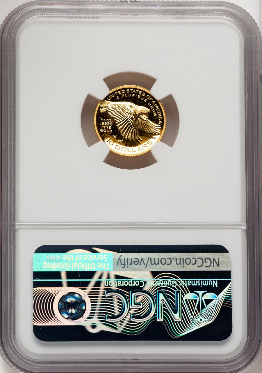 2018-W G$10 American Liberty High Relief Kenneth Bressett Red Book NGC PF70