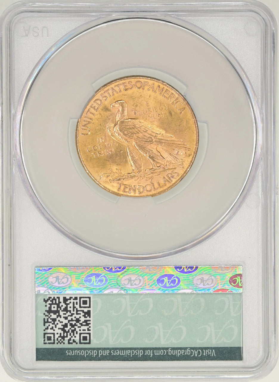 1926 $10 Indian Eagle CAC MS62