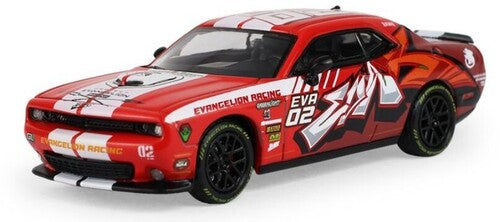 1:64 Challenger RT Scat Pack Evangelion Racing 02 (Red) Die-Cast Car