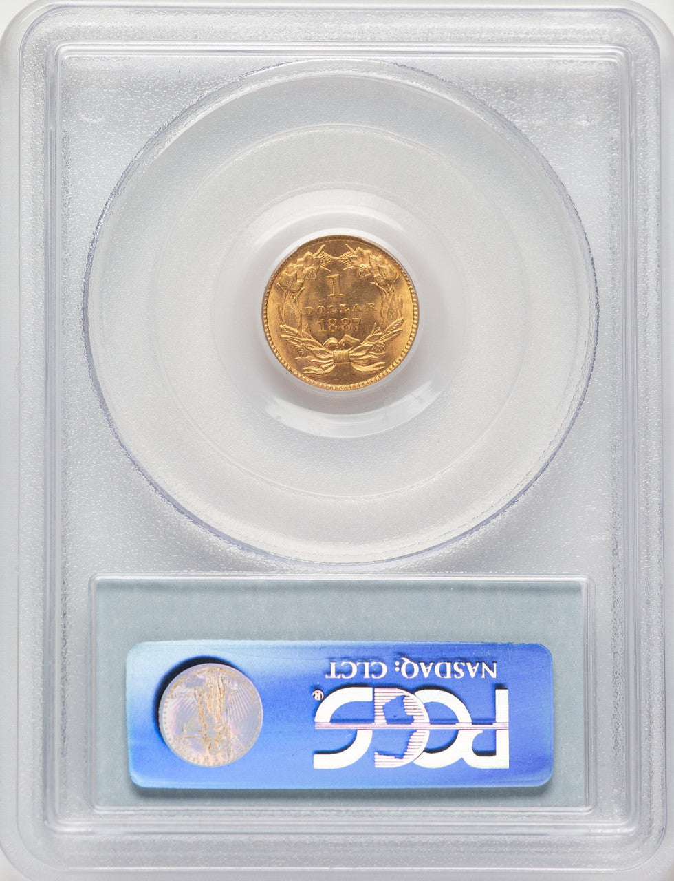 1887 G$1 Gold Dollar PCGS MS65