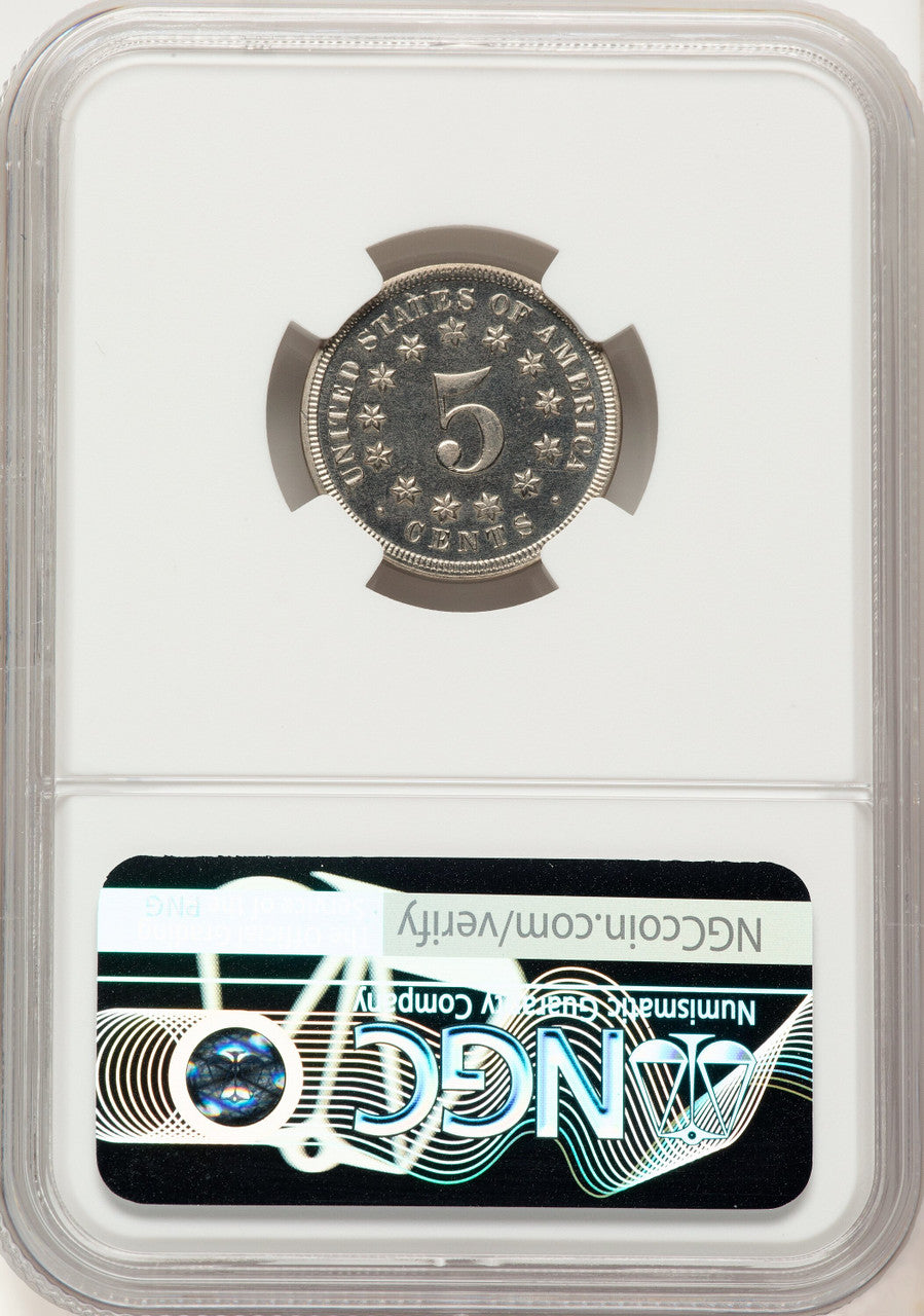 1869 5C Proof Shield Nickel NGC PR66