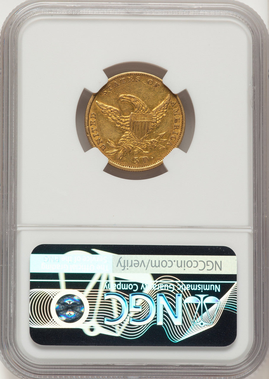 1835 $5 Classic Half Eagle NGC XF45