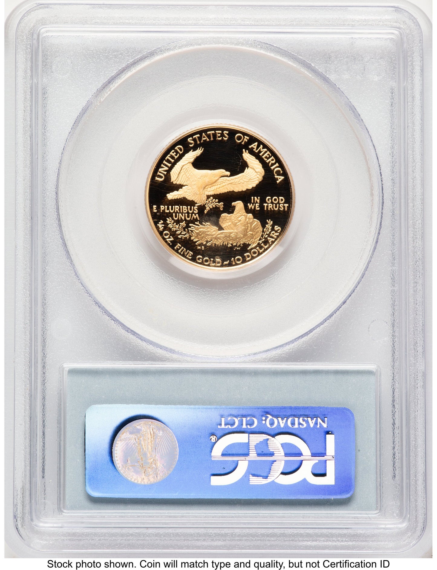2006-W Proof Gold Eagle 1/4 oz Blue Label PCGS PR70