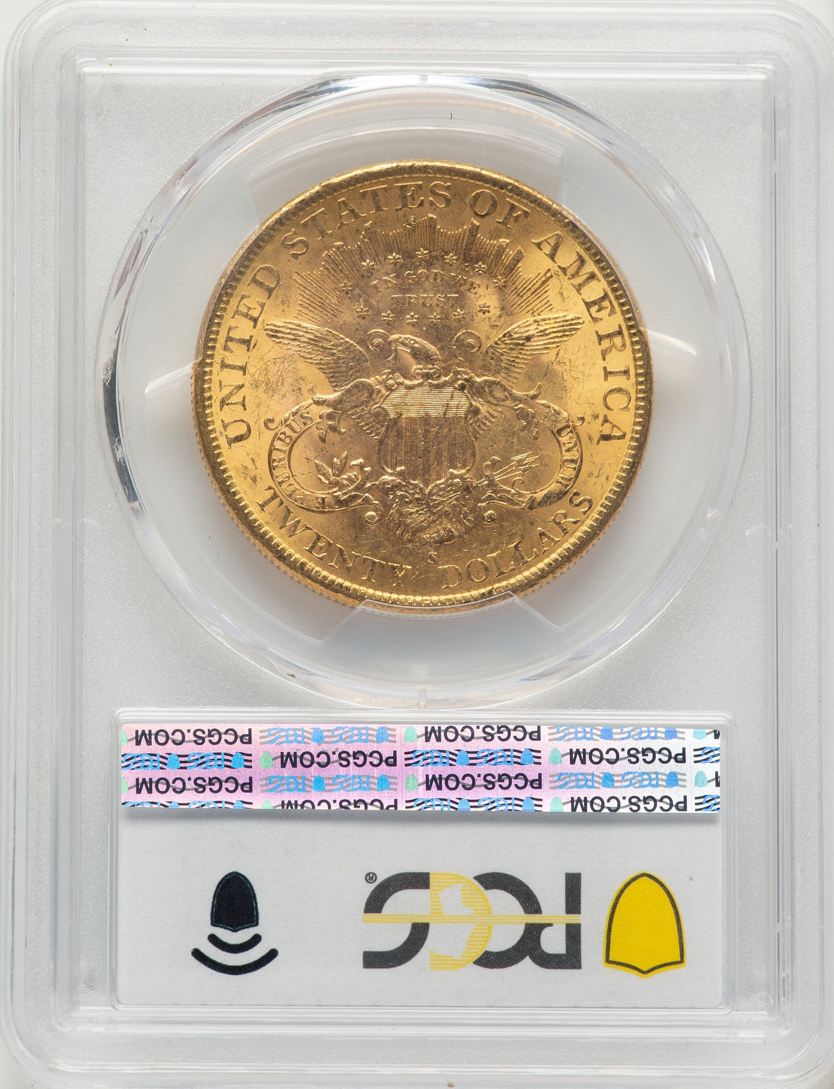 1896-S $20 Liberty Double Eagle PCGS MS62+