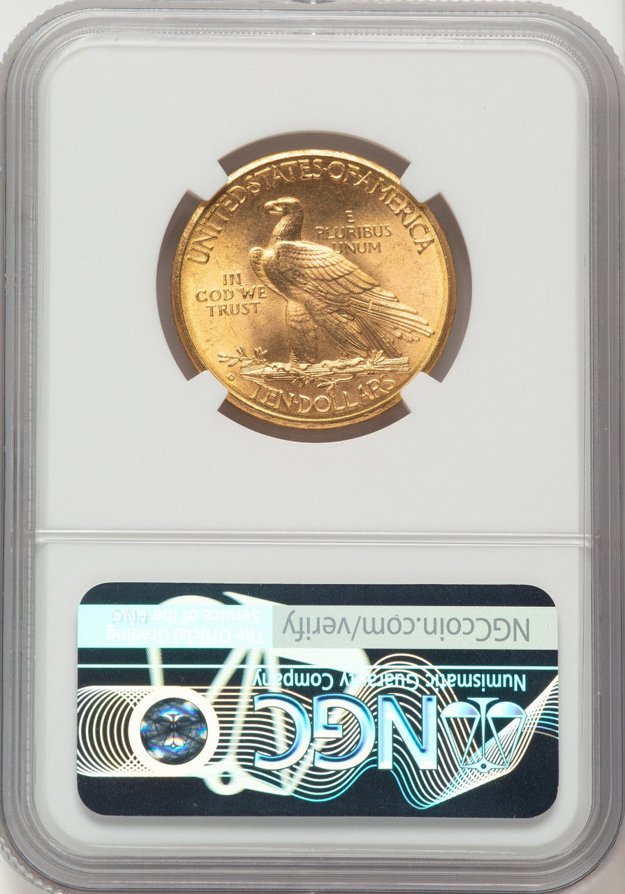 1910-D $10 Indian Eagle NGC MS66