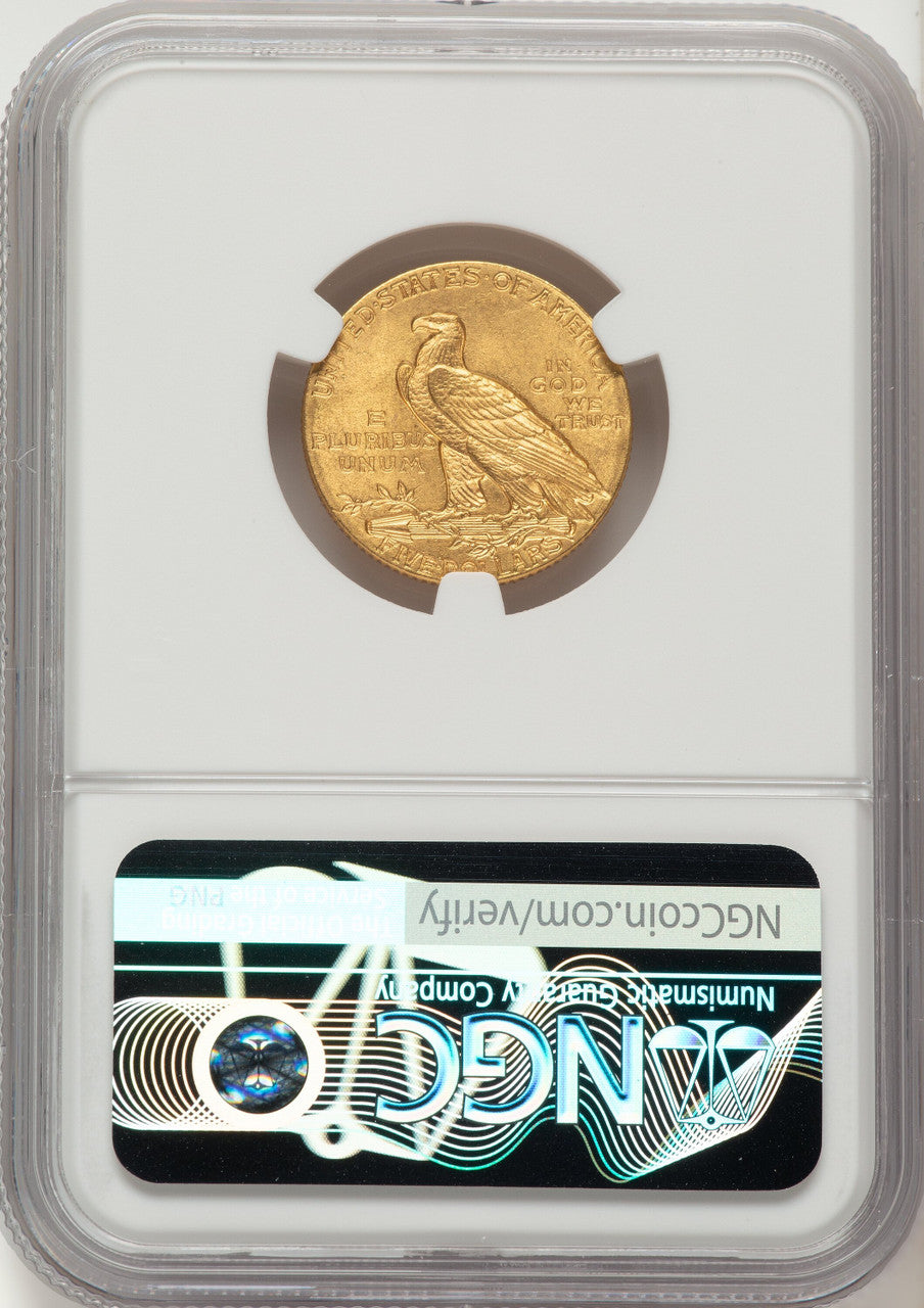1908 $5 Indian Half Eagle NGC MS64