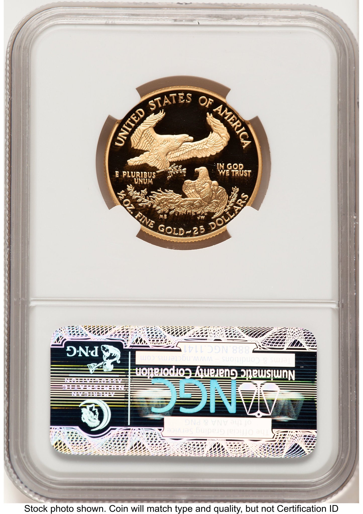 2003-W Proof Gold Eagle 1/2 oz Brown Label NGC PF70