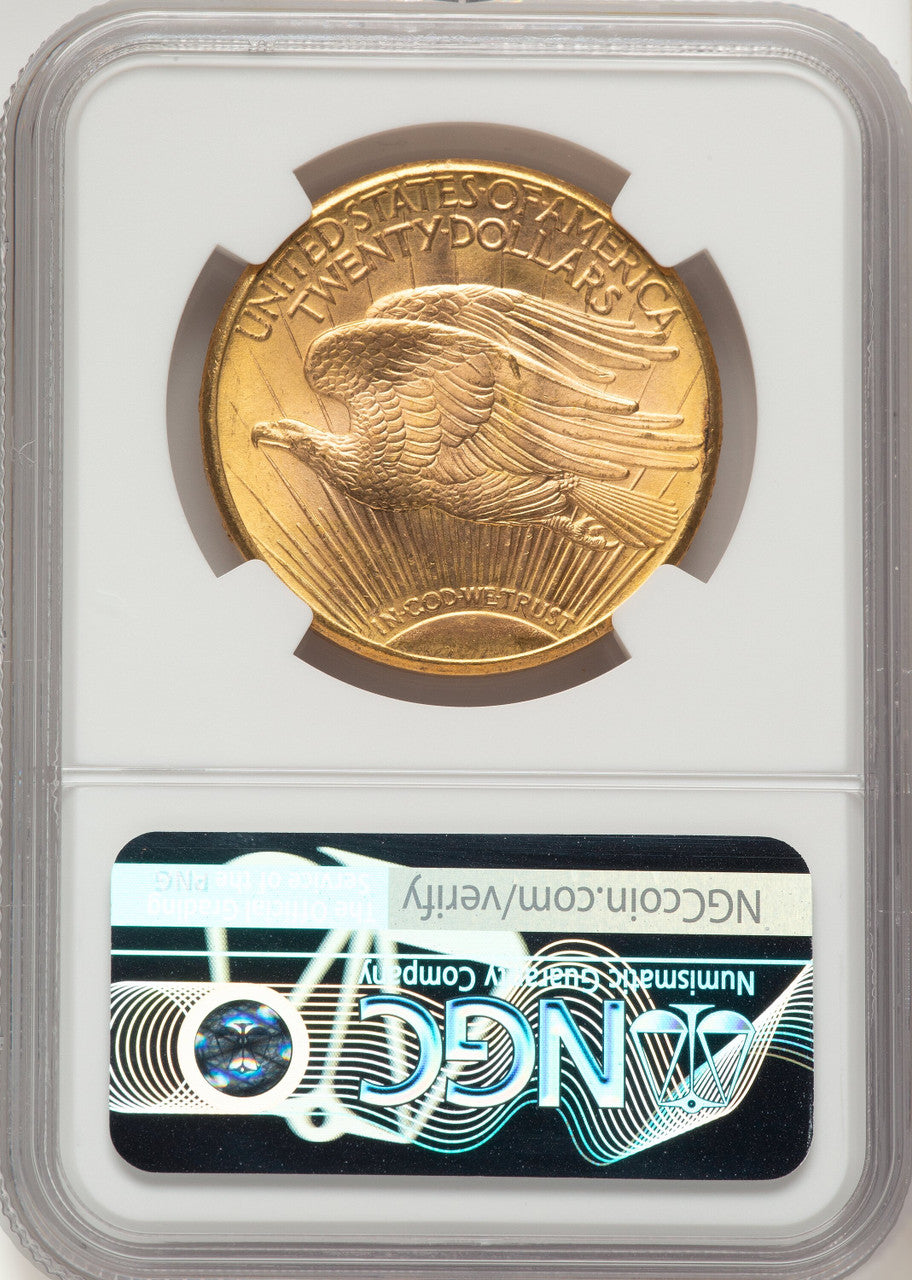 1923-D $20 Saint-Gaudens Double Eagle NGC MS66+