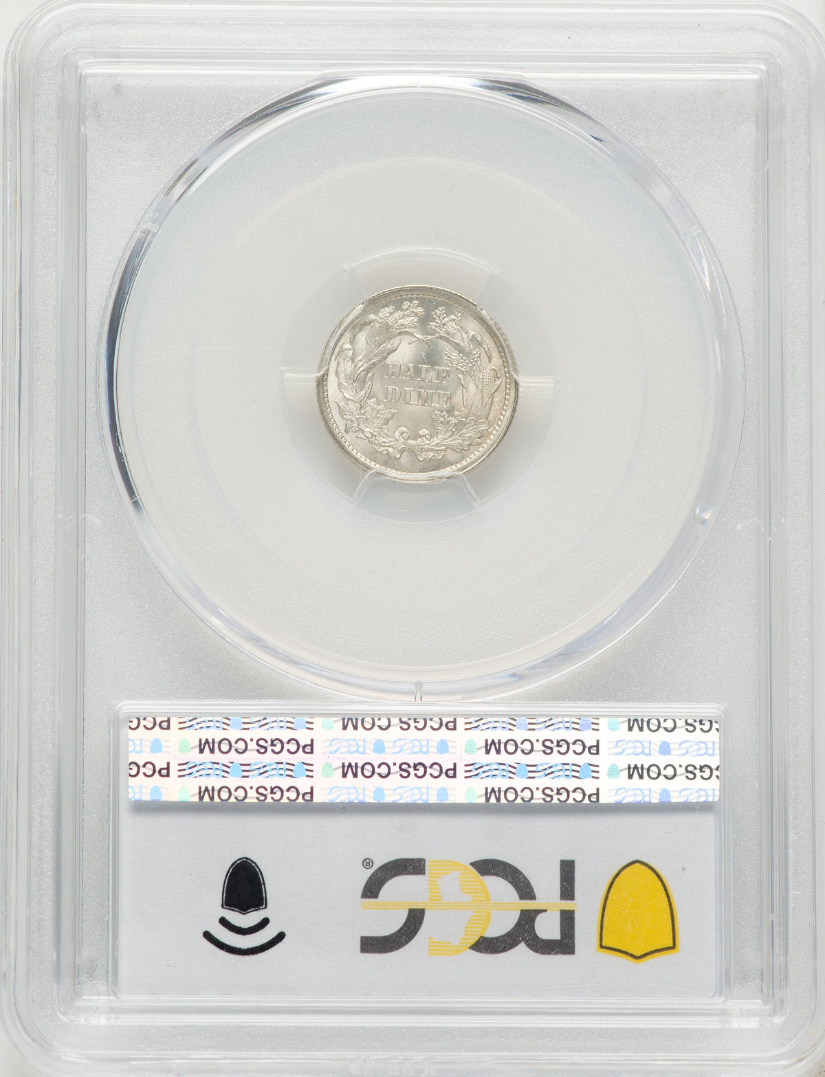 1861 H10C Seated Half Dime PCGS MS66+