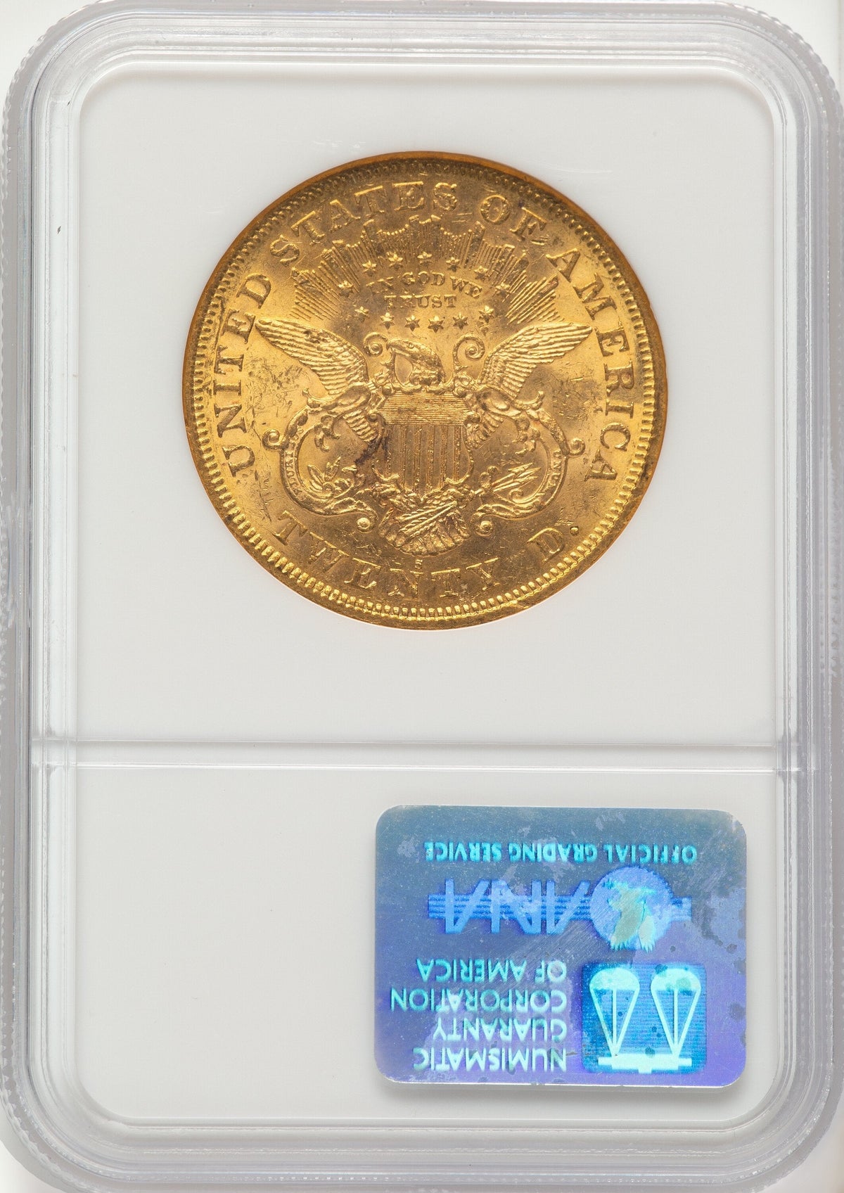 1875-S $20 Liberty Double Eagle NGC MS60