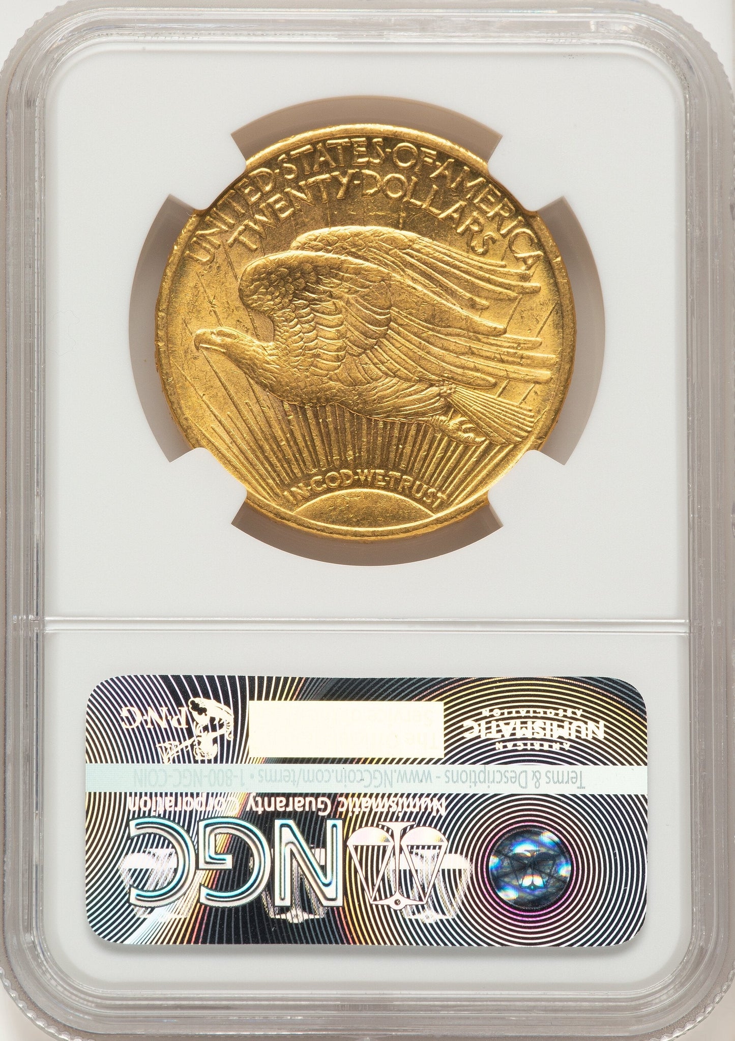 1909/8 $20 FS-301 Saint-Gaudens Double Eagle NGC MS61