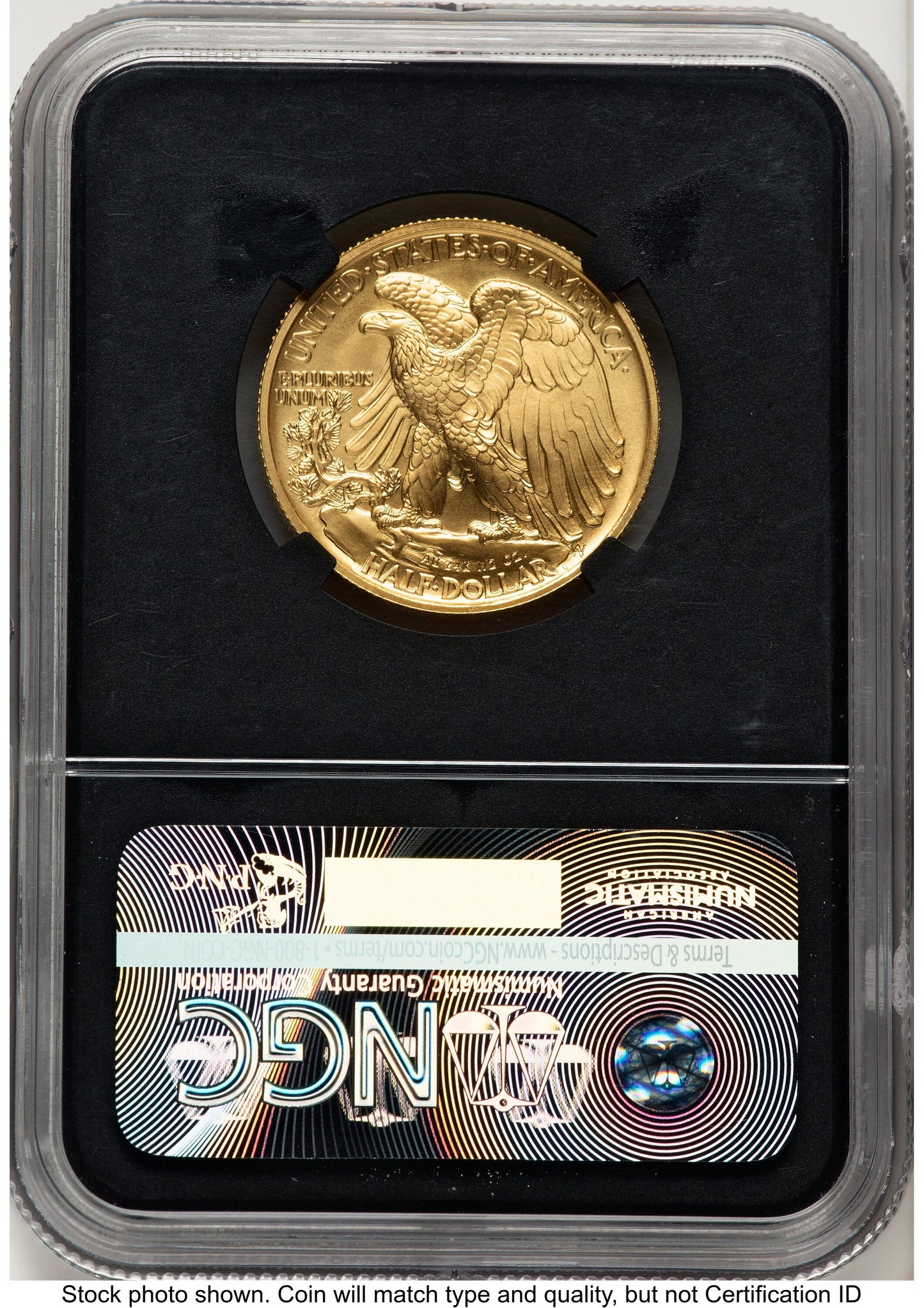 2016-W 50C Walking Liberty 100th Anniversary Gold Centennial ER 100th Anniversary NGC MS70