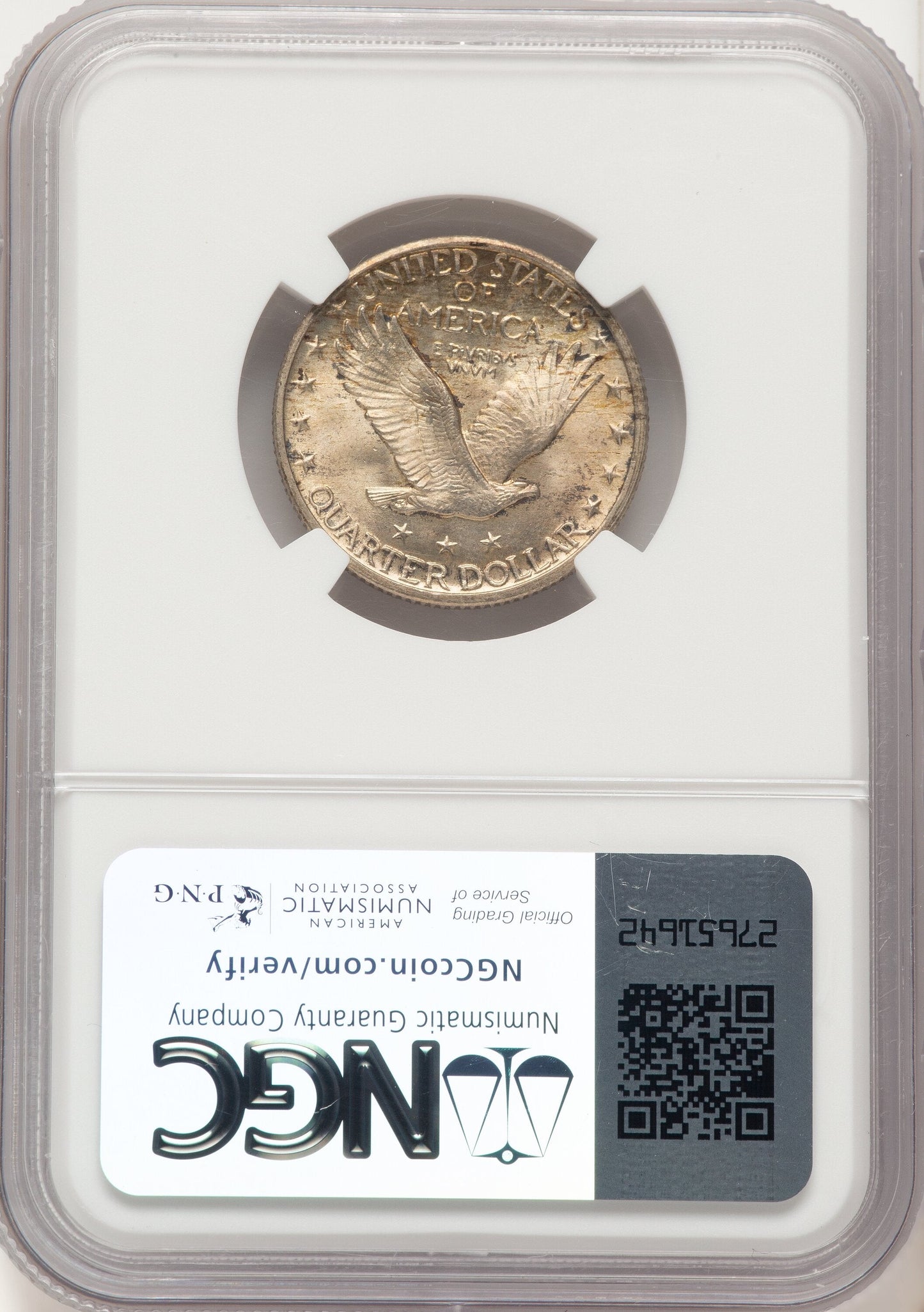 1917 25C Type Two FH Standing Liberty Quarter NGC MS67