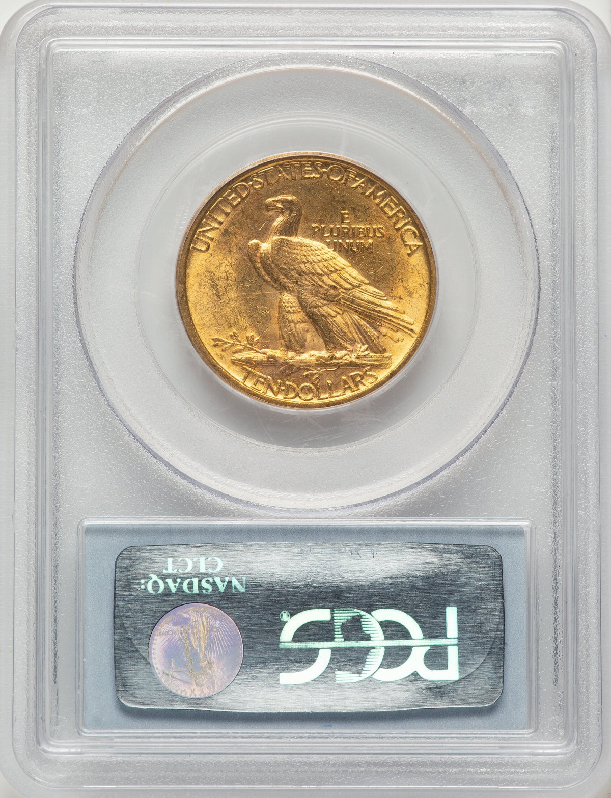 1907 $10 No Motto Indian Eagle PCGS MS63