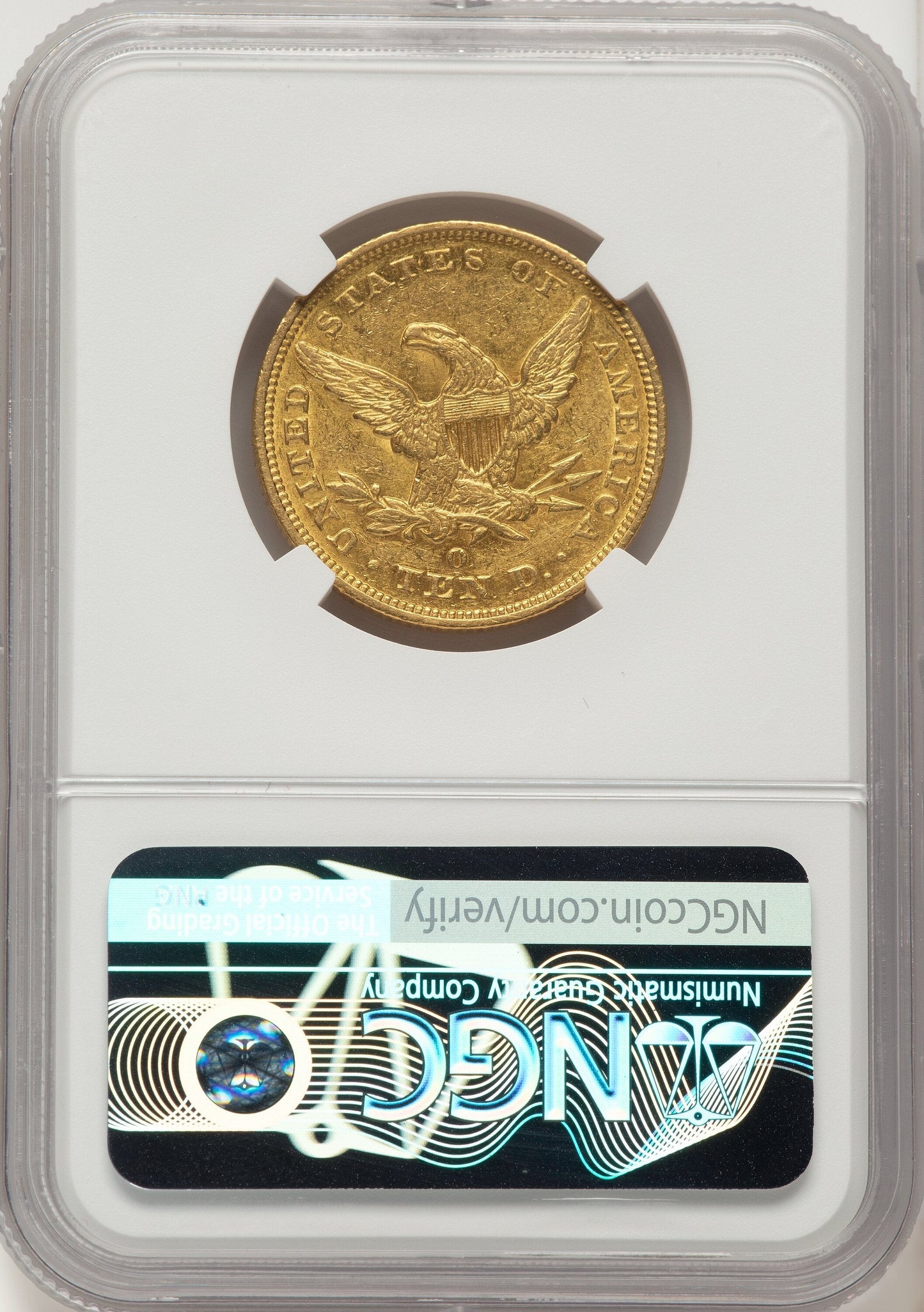 1847-O $10 Liberty Eagle NGC AU55