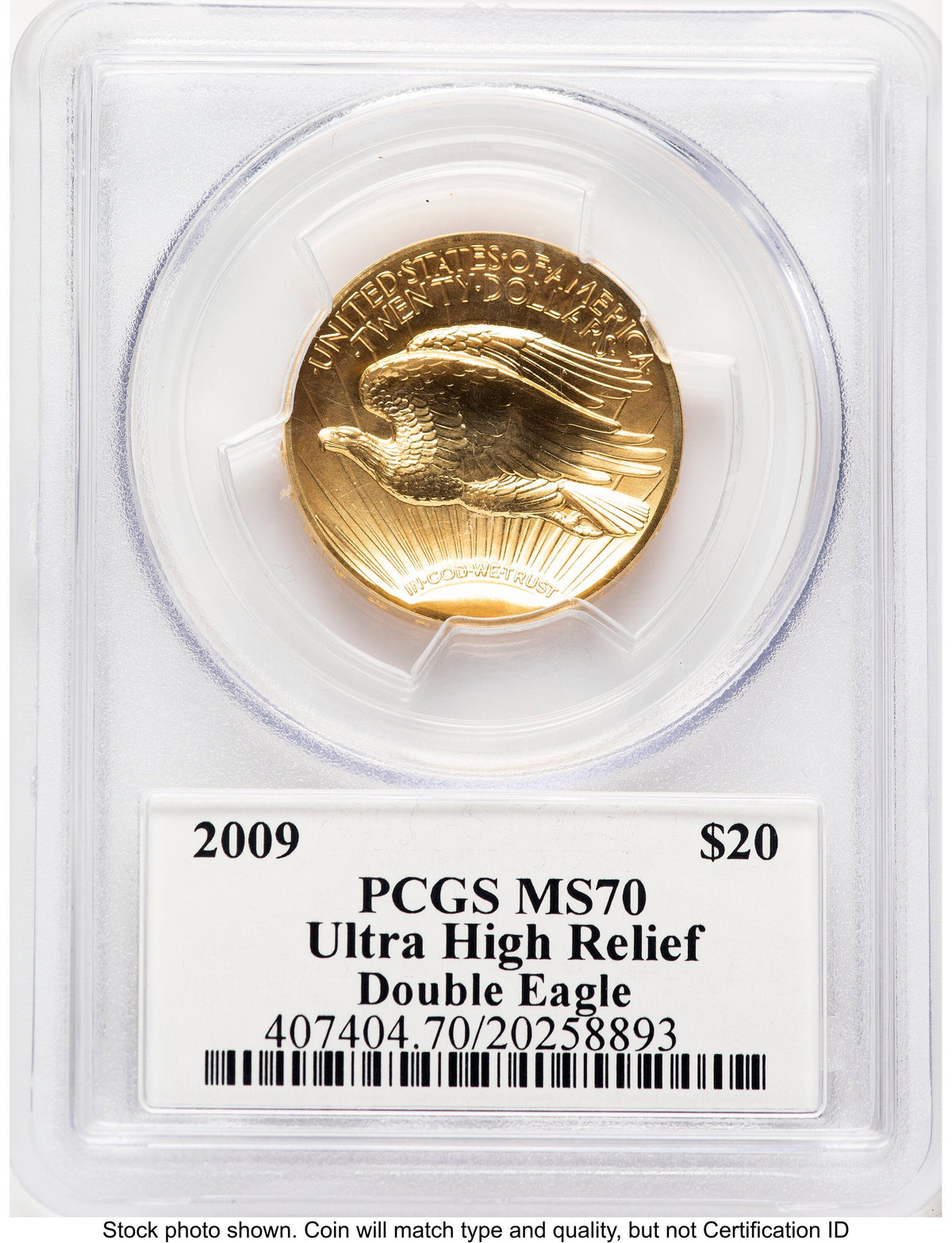 2009 G$20 Ultra High Relief John PCGS MS70 Mercanti