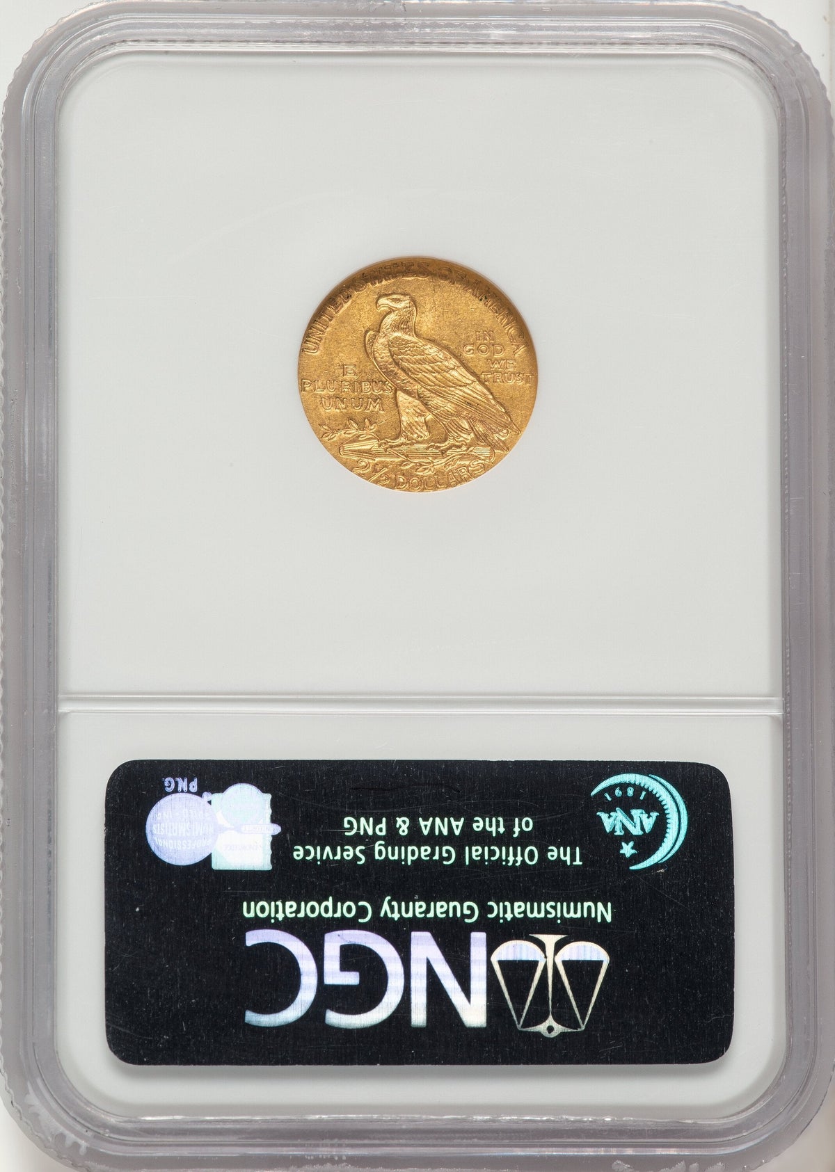 1910 $2.50 Indian Quarter Eagle NGC MS62