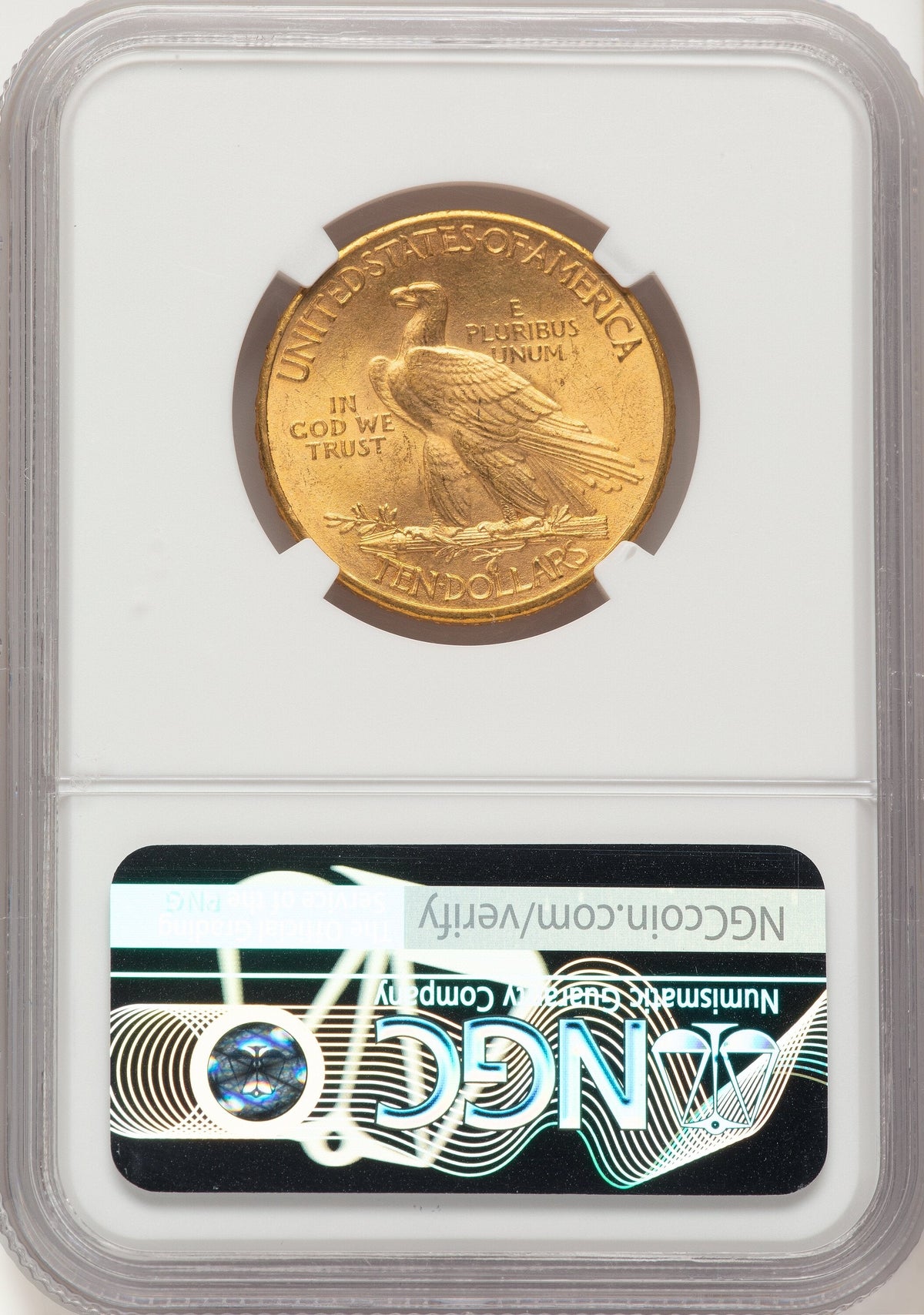 1910 $10 Indian Eagle NGC MS65