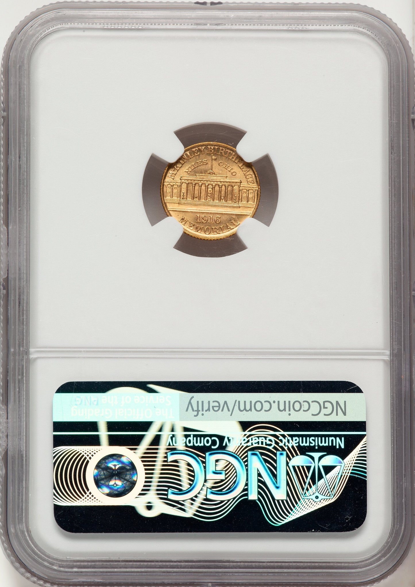 1916 G$1 McKinley Commemorative Gold NGC MS68