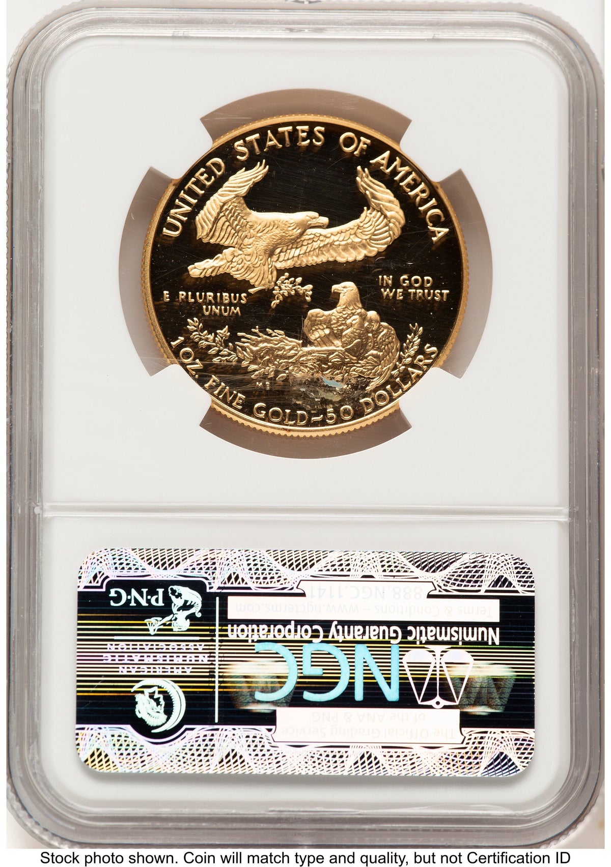 1993-W Proof Gold Eagle 1 oz Brown Label NGC PF70