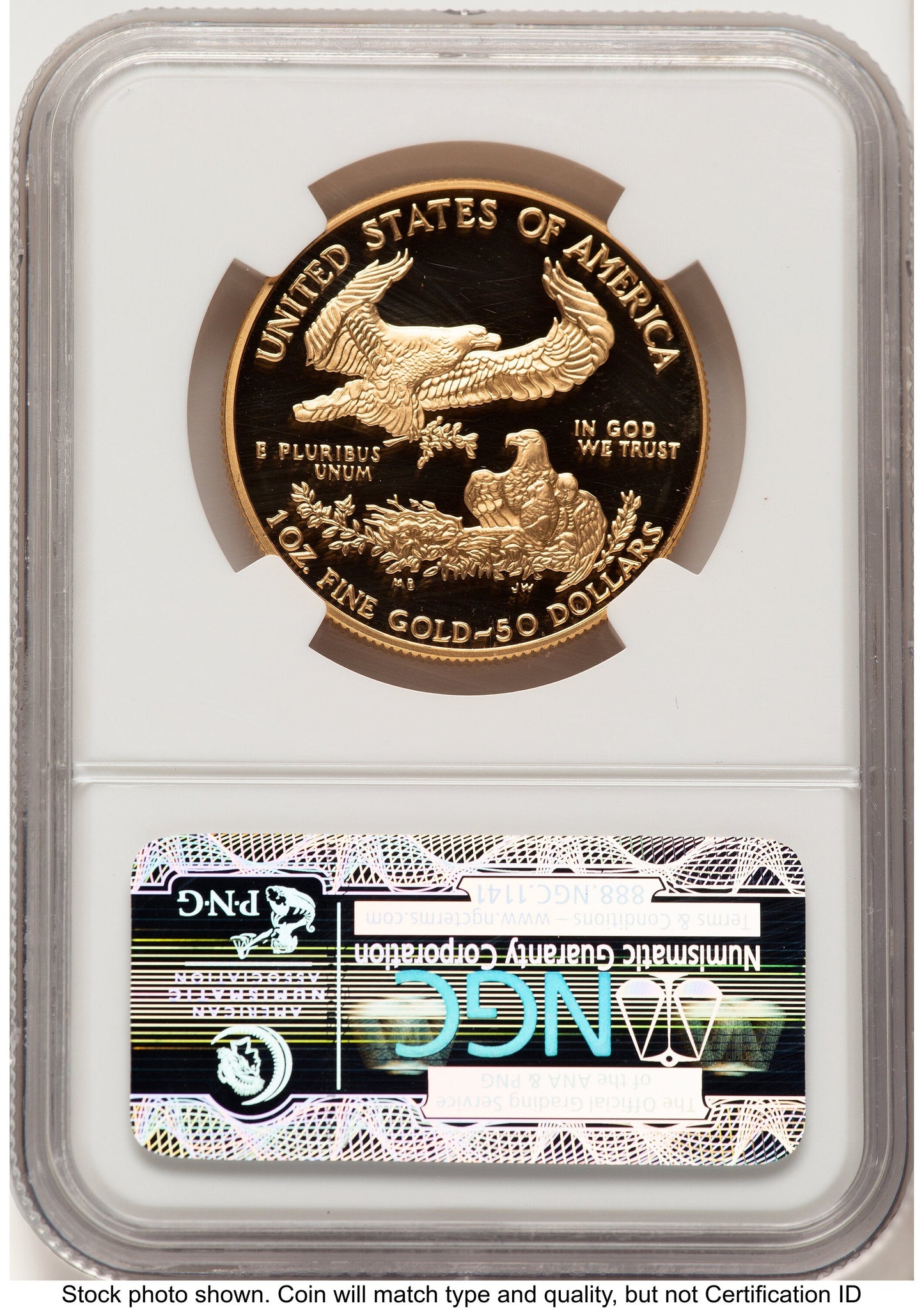 1997-W Proof Gold Eagle 1 oz Brown Label NGC PF70