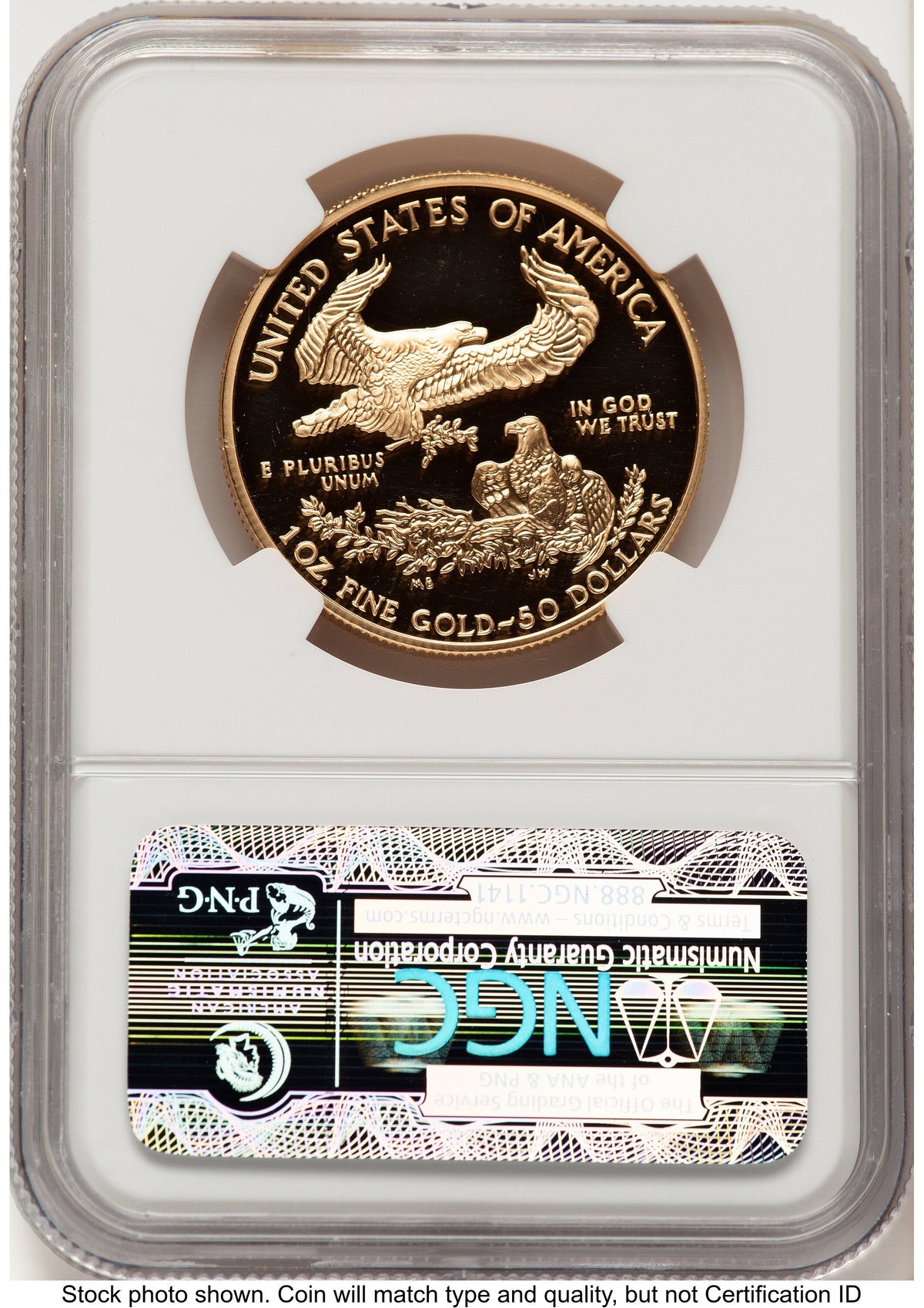 2004-W Proof Gold Eagle 1 oz Brown Label NGC PF70