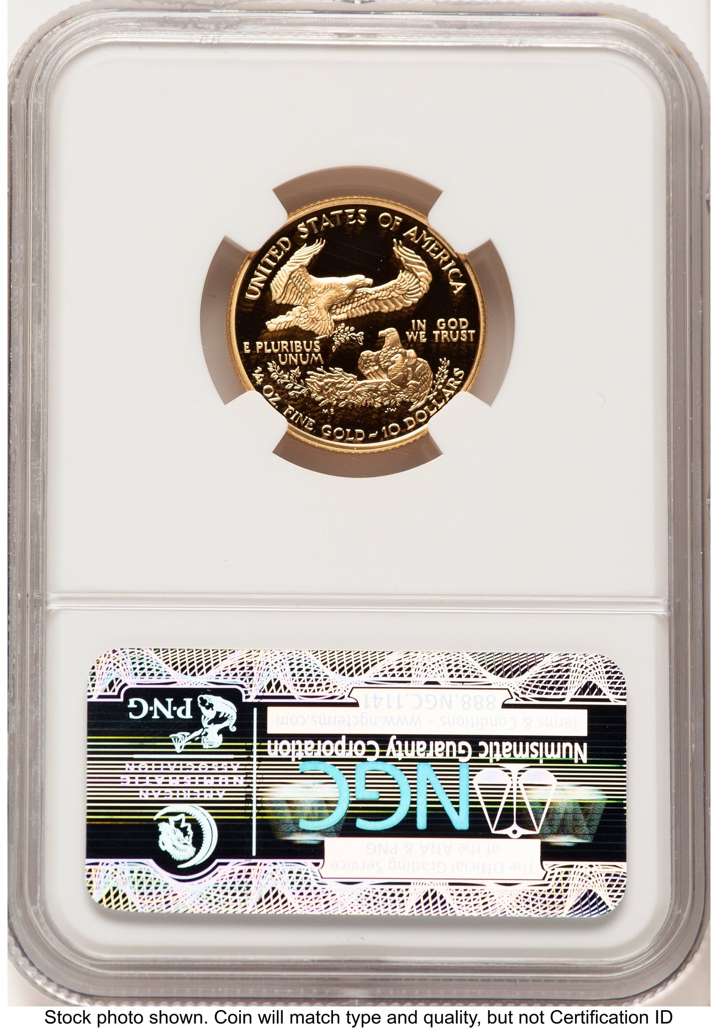 2001-W Proof Gold Eagle 1/4 oz Brown Label NGC PF70