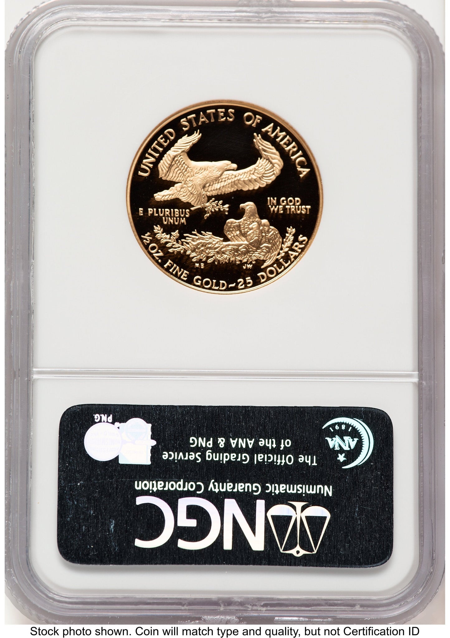 1997-W Proof Gold Eagle 1/2 oz Brown Label NGC PF70