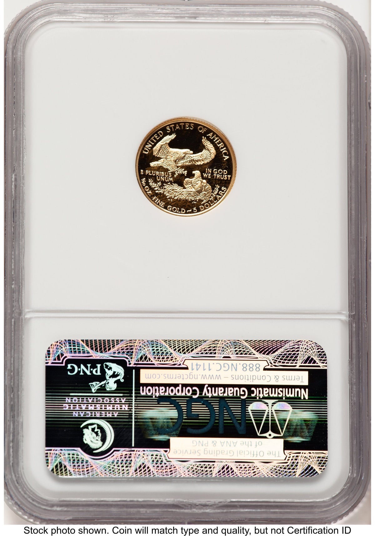 1993-P Proof Gold Eagle 1/10 oz Brown Label NGC PF70