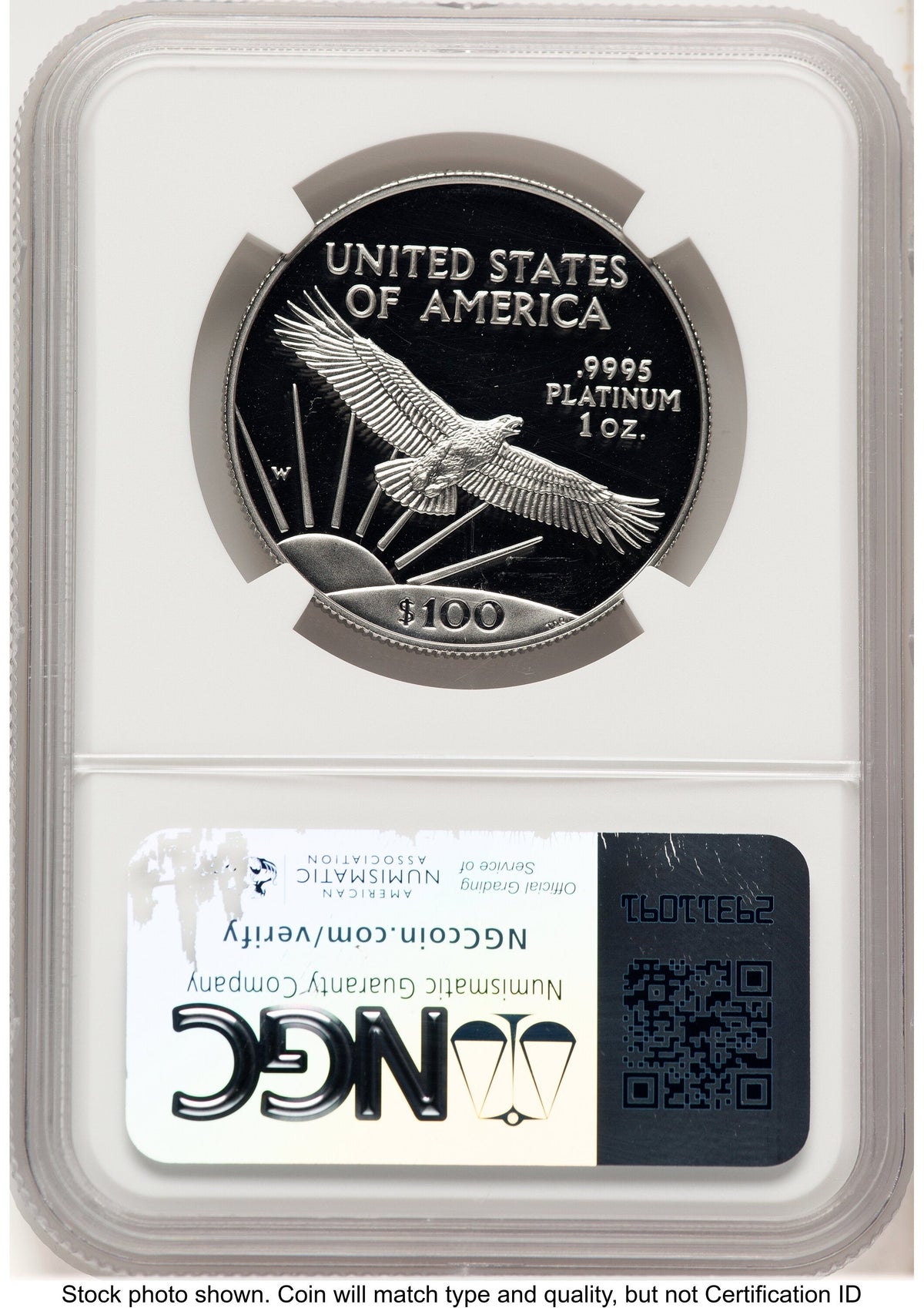 1997-W Proof Platinum Eagle 1 oz Brown Label NGC PF70