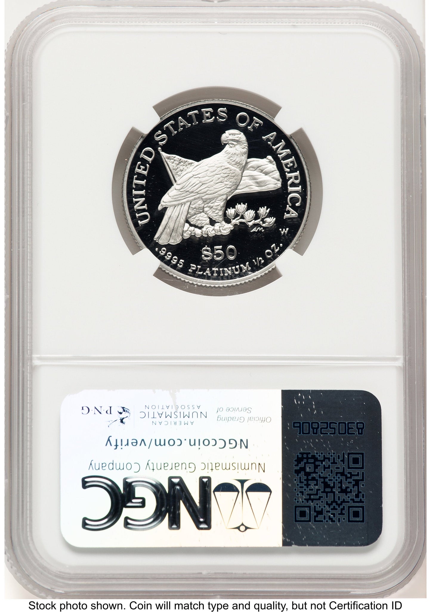 2003-W Proof Platinum Eagle 1/2 oz Brown Label NGC PF70