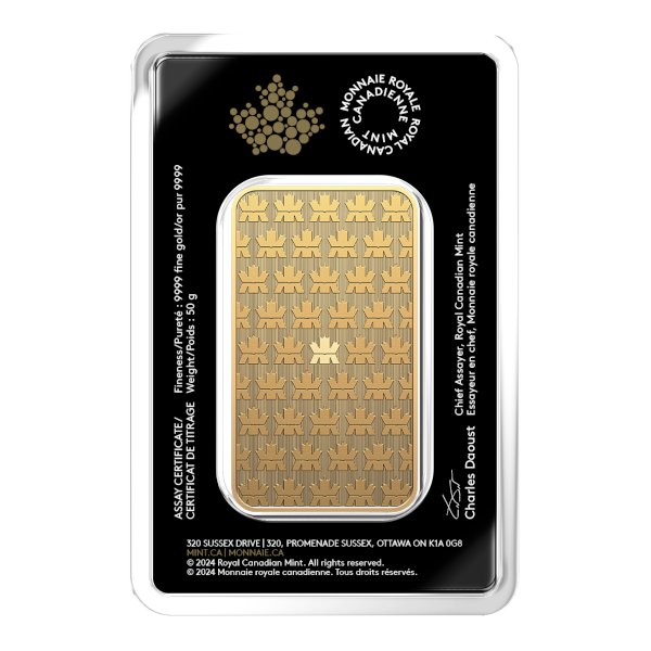 50 GRAM GOLD BAR RCM