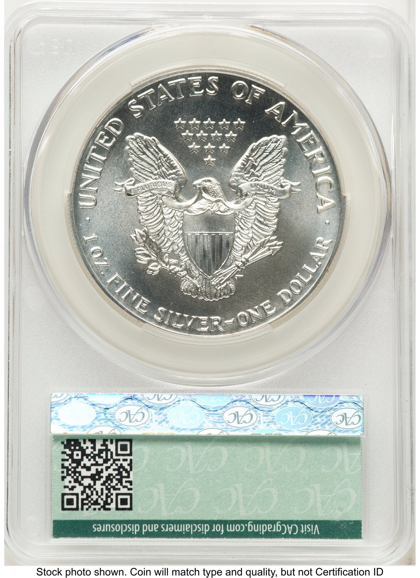 1987 Silver Eagle CACG MS70