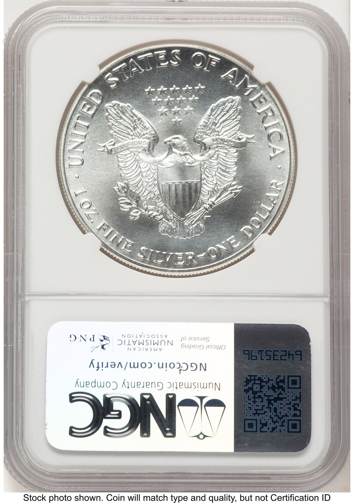 1986 Silver Eagle John NGC MS70 Mercanti