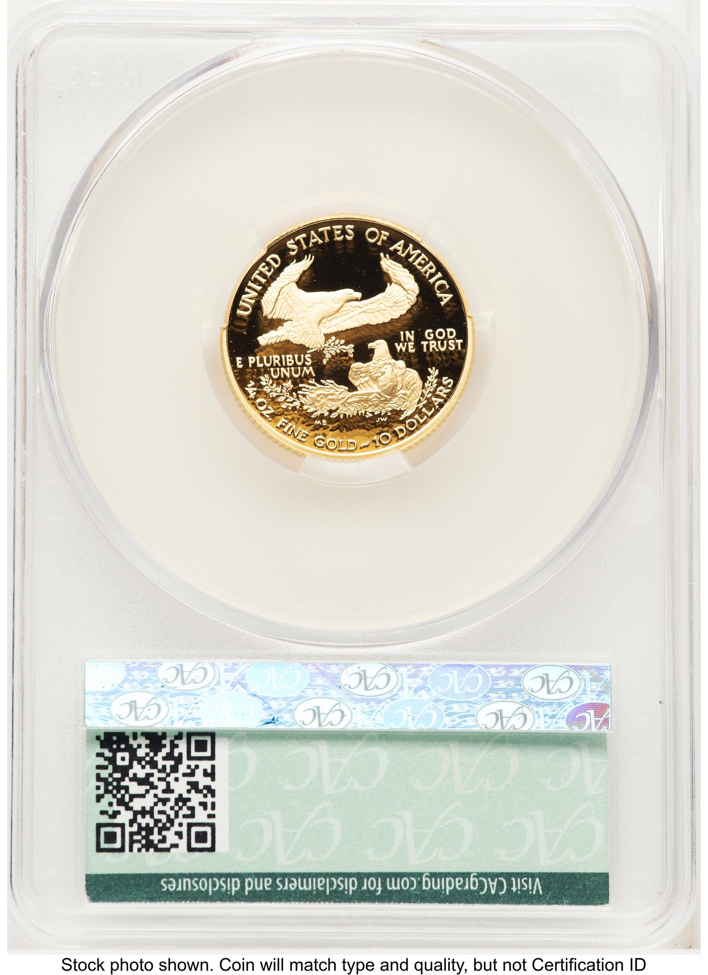 2006-W Proof Gold Eagle 1/4 oz Non Designation CACG PR70
